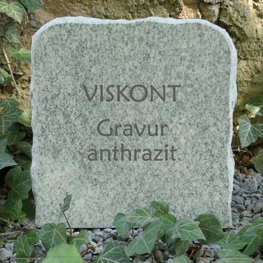 Granit Viskont / Gravur schwarz